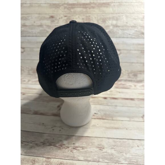 Cravin Golf Baseball Cap Hat Adjustable One Size O/S Snap Back Black Gray Mesh - Picture 2 of 6